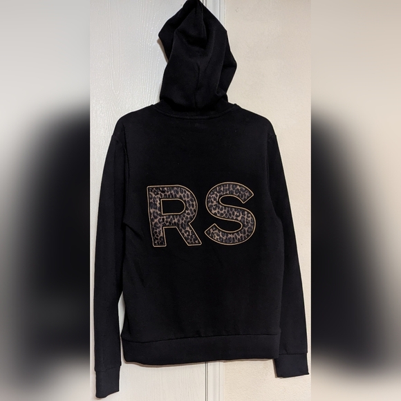 Michael Kors Cheetah Embroidered Graphic Logo Sweatshirt Size M NWT MSRP $128 - Picture 3 of 7